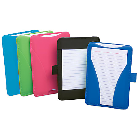 Oxford® At-Hand Note Card Case, Assorted, 3 7/8"D x 6 1/8"H x 6 1/8"W, Pack Of 25 Cards Included