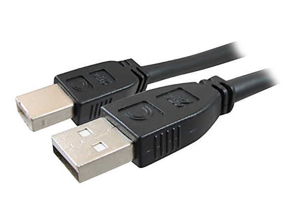 Comprehensive Pro AV/IT Active USB A Male to B Male 50ft - Matte Black