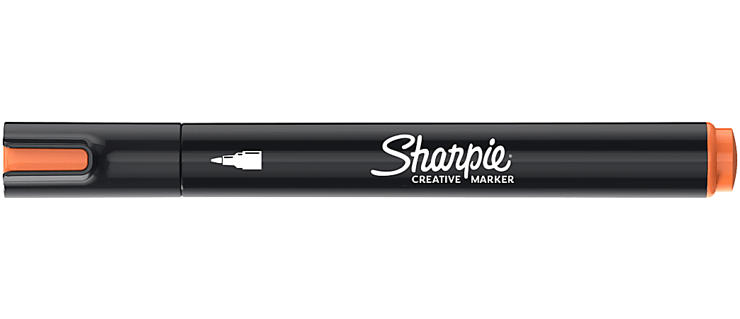 Sharpie Creative Marker, Water-Based Acrylic Marker, Bullet Tip, Orange, 1 Count