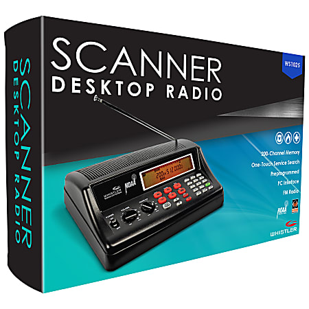 Whistler WS1025 Desktop Analog Scanner With 200-Channel Memory