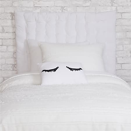 Dormify Melody Tufted Cushioned Headboard TwinTwin XL White - Office Depot