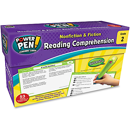 Teacher Created Resources Power Pen Learning Cards Grade 2 Reading - Theme/Subject: Learning - Skill Learning: Reading, Comprehension - 53 Pieces - 1 / Set