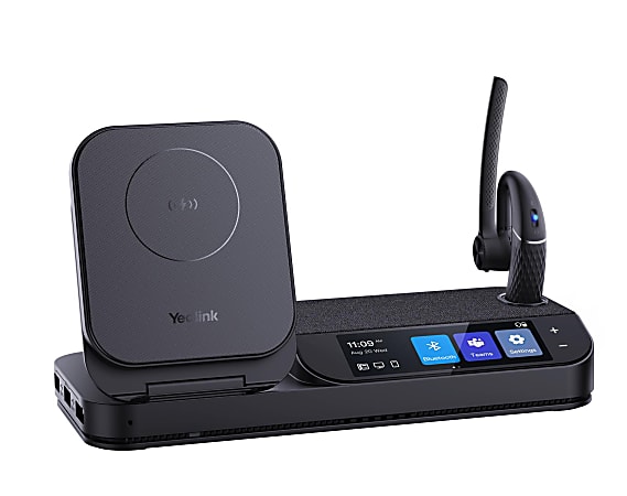 Yealink Teams Mono Bluetooth® Wireless Headset Workstation, Black, YEA-BH71-WORK