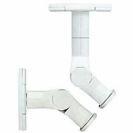 Sanus Satellite Speaker Wall Mount - Tilt and Swivel Speaker Mount - White - Nylon - 8 lb - White