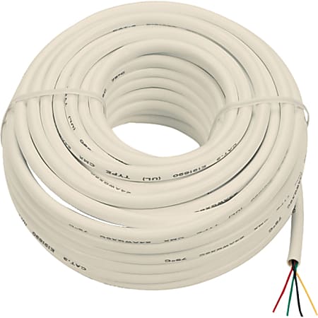 RCA TP003N Phone Cable - 50 ft Phone Cable for Phone - First End: Bare Wire - Second End: Bare Wire - Ivory