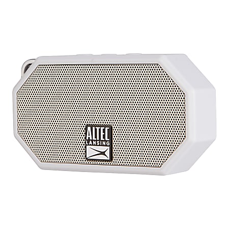 Altec Lansing® Bluetooth® Speaker, Mini H2O 3, 2.38"H x 1.35"W x 4.3"D, Cool Gray, IMW258-CG