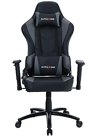 ALPHA HOME Ergonomic Fabric Mid Back Office Task Chair With Lumbar Support  Black - Office Depot