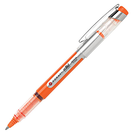 FORAY Liquid Ink Rollerball Pen Medium Point 0.7 mm Orange Barrel ...