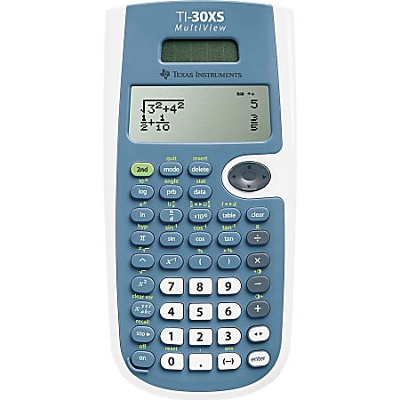 Texas Instruments® TI-30XS MultiView Scientific Calculator, Blue
