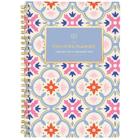 2025 Simplified by Emily Ley for AT-A-GLANCE® Weekly/Monthly Planner, 5-1/2" x 8-1/2", Tile, January To December, EL35-200-25
