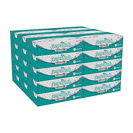 Angel Soft Professional Series® by GP PRO 2-Ply Facial Tissue, 100 Sheets Per Box, Case Of 30 Boxes