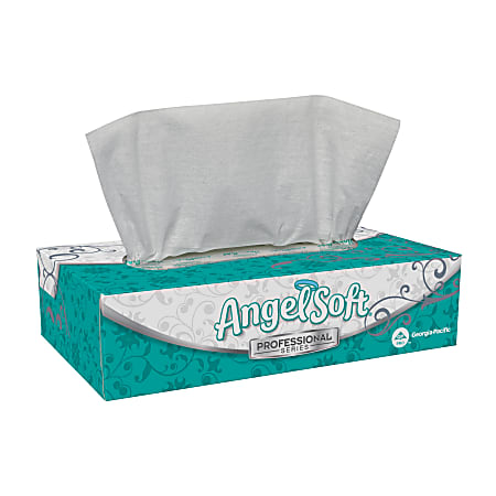 Angel Soft Professional Series® by GP PRO 2-Ply Facial Tissue, 100 Sheets Per Box, Case Of 30 Boxes