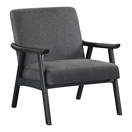 Office Star Weldon Accent Armchair, Charcoal