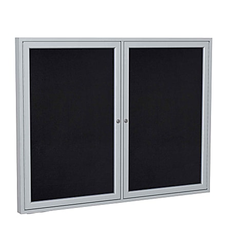 Ghent® Traditional Indoor Enclosed Rubber Bulletin Board,