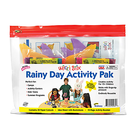 Wikki Stix Rainy Day Activity Pack, Multicolor, Set Of 356 Pieces