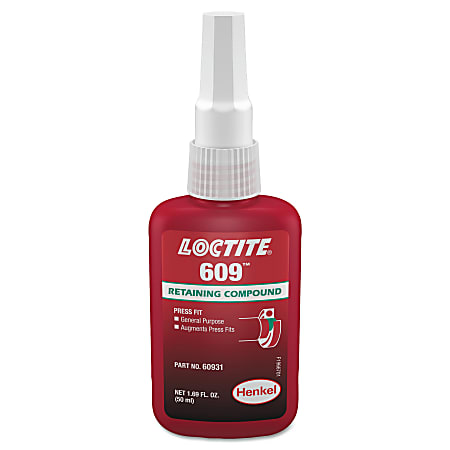 Loctite® 609™ Retaining Compound, 50 ml Bottle, Green