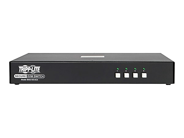 Tripp Lite 2-to-1 HDMI Switch Secure KVM Switch, HDMI to DisplayPort - 4-Port, 4K, NIAP PP3.0 Certified, Audio, CAC, Single Monitor - B002HD1AC4