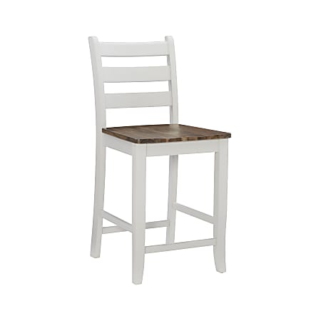 Powell Soren Counter Stools, Oak/Silver Birch, Set Of 2 Stools