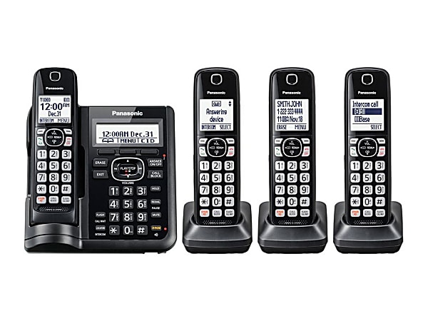 Panasonic DECT 6.0 Cordless Phones with Digital Answering System