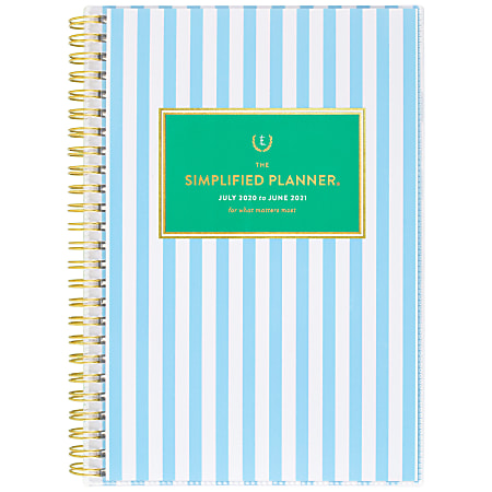 AT-A-GLANCE® Emily Ley Simplified Academic Weekly/Monthly Planner, 5-1/2" x 8-1/2", 12 Months, July 2020 to June 2021, EL401-201A  