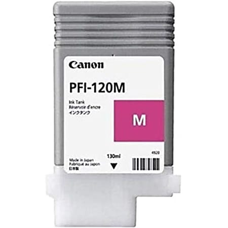 Canon PFI-120 M - 130 ml - magenta - original - ink tank - for imagePROGRAF GP-200, GP-300, TM-200, TM-205, TM-300, TM-305