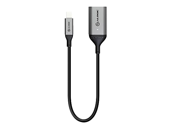 ALOGIC Ultra - Adapter - Mini DisplayPort male latched to HDMI female - 7.9 in - space gray - 4K support, active