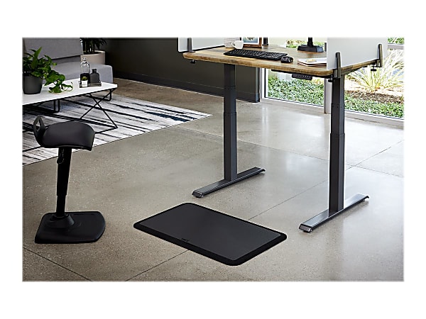 Vari Standing Mat Anti Fatigue Standing Desk Mat 34 x 20 Black Office Depot