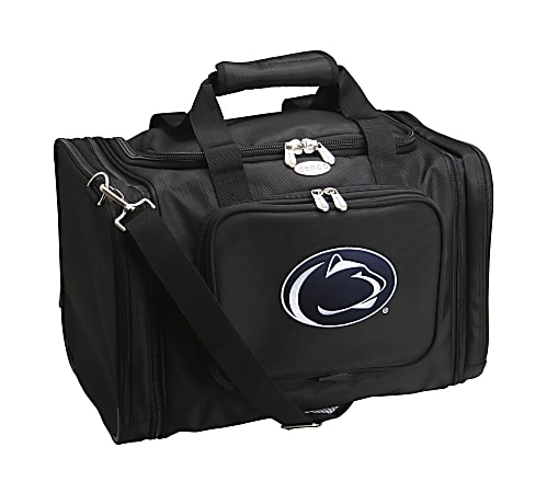 Denco Sports Luggage Expandable Travel Duffel Bag, Penn State Nittany Lions, 12 1/2"H x 18" - 22"W x 12"D, Black