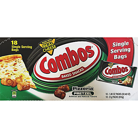 Combos Baked Pretzel Snack Spicy Cheese Pizza 1 Serving Pack 1.80