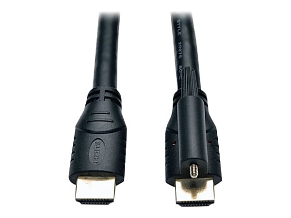 Tripp Lite High-Speed HDMI Cable With Ethernet and Locking Connector, 15'