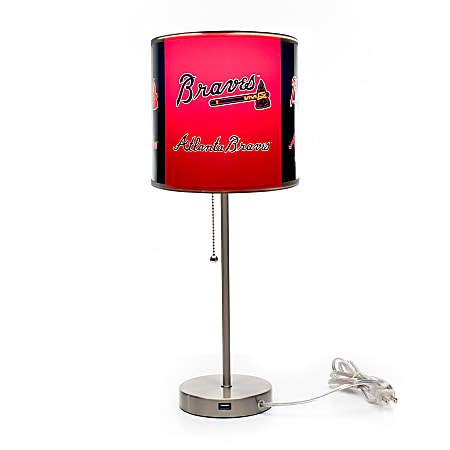 Imperial MLB Table Lamp, 19"H, Atlanta Braves