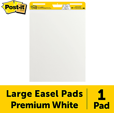 Post-it Super Sticky Easel Pad, 25 x 30 Inches, 30 Sheets/Pad, 1 Pad  (561SS), Yellow Lined Premium Self Stick Flip Chart Paper, Super Sticking  Power