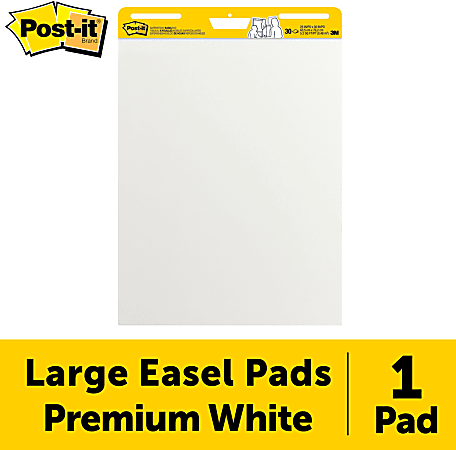 Post-it Easel Pads Self-Stick Easel Pads, 25 x 30, White, Recycled, 2