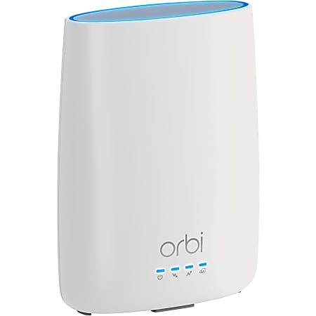 NETGEAR Orbi Cable Modem Mesh WiFi Router, CBR40 - 2.40 GHz ISM Band - 5 GHz UNII Band - 275 MB/s Wireless Speed - 4 x Network Port - Gigabit Ethernet - Desktop