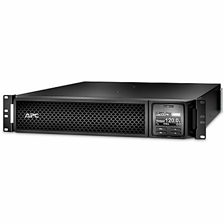 APC Smart-UPS On-Line, 3kVA, Rackmount 2U, 120V, 8x 5-20R+1x L5-30R NEMA outlets, Network Card, Extended runtime, W/ rail kit - SRT3000RMXLANC