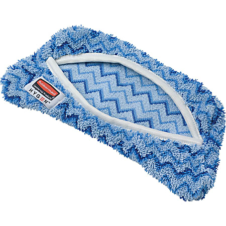 Rubbermaid Commercial HYGEN Flexi-Frame Wet Pad Cover - 8.2" Width x 8.2" Depth - MicroFiber - Blue - 1Each
