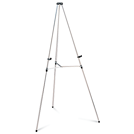 Quartet Aluminum Heavy Duty Display Easel, 66 Max. Height, Supports 45  Lbs., Black, Display Easels