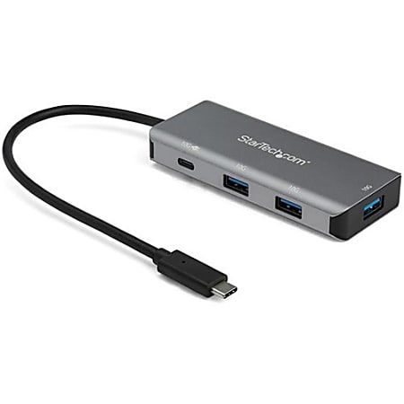 4 Port USB C Hub with 4 USB Type-A Ports (USB 3.0 SuperSpeed 5Gbps) - 60W  Power Delivery Passthrough Charging - USB 3.2 Gen 1 Laptop Hub Adapter 