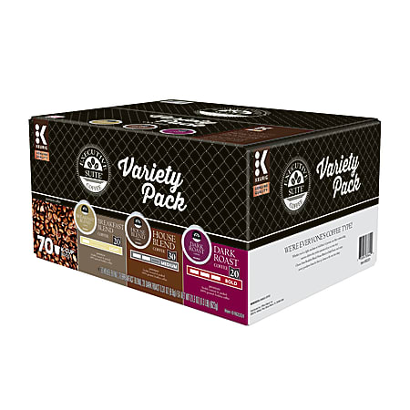 Executive Suite® Coffee Single-Serve Coffee K-Cup® Pods, Variety Pack, Carton Of 70