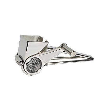 Winco Stainless Steel Rotary Cheese Grater Silver - Office Depot