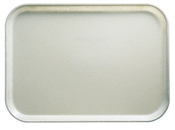 Cambro Camtray Rectangular Serving Trays, 15" x 20-1/4", Antique Parchment, Pack Of 12 Trays