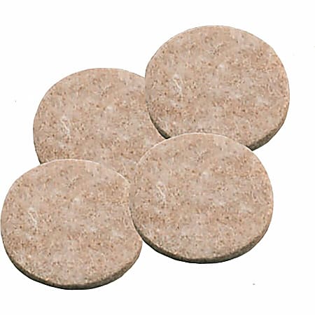 Scratch Guard Self-Adhesive Felt Circles - Circle - Self-adhesive - Beige - Polyester Felt - 8/Pack Scratch Guard Self-Adhesive Felt Circles - Circle - Self-adhesive - Beige - Polyester Felt - 8/Pack