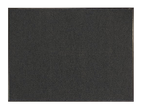 Office Depot® Brand Tough Rib Floor Mat, 3' x 4', Charcoal