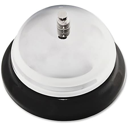 Advantus Call Bell, 3 3/8" Diameter, Chrome
