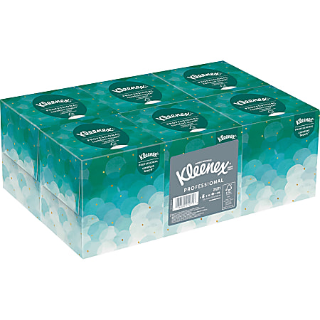 Kleenex® Professional Facial Tissue Cube for Business, One Bundle of 6 Boxes