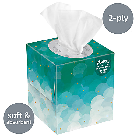 Kleenex 2-Ply Facial Tissue - 2 Ply - 8.40 x 5.50 - White - Soft, Absorbent