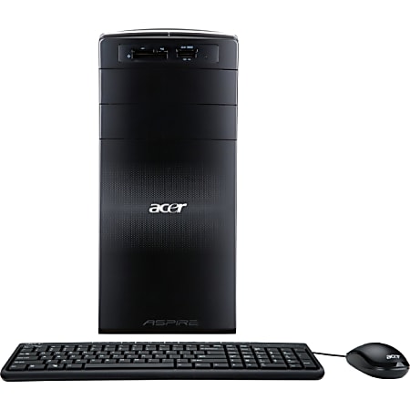 Acer Aspire Desktop Computer - Intel Core i5 i5-3450 3.10 GHz - Black