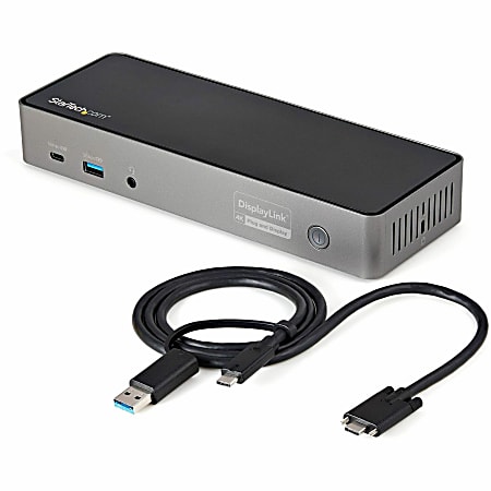 Targus USB-C Dual HDMI 4K Docking Station with 100W PD Pass-Thru Silver  DSU200TT - Best Buy