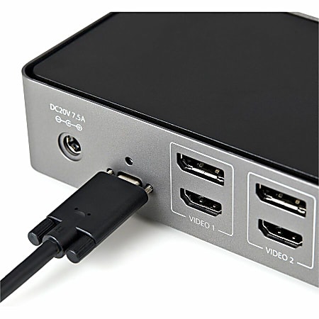 Hybrid USB-C USB-A Dock - Triple 4K 60Hz - USB-C Docking Stations, Universal Laptop Docking Stations
