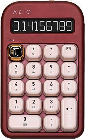 AZIO IZO Number Pad/Standalone Calculator, Blue Switches, Baroque
